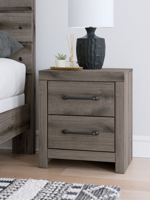Graystorm - Brown Gray - Two Drawer Night Stand - Tallahassee Discount Furniture (FL)