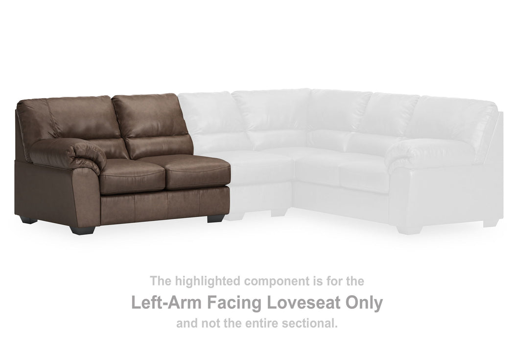 WillowBend - LAF Loveseat - Umber - Tallahassee Discount Furniture (FL)