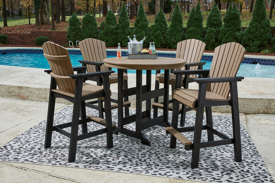 Fairen Trail - Black / Driftwood - 5 Pc. - Dining Set with 4 Chairs - Tallahassee Discount Furniture (FL)