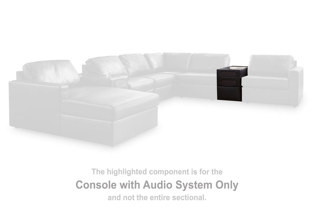ModMax II - Console With Audio System - Black - Tallahassee Discount Furniture (FL)