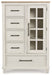 Shaybrock - Antique White / Brown - Door Chest - Tallahassee Discount Furniture (FL)