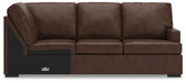 McDowlan - Coffee - RAF Sofa With Corner Wedge - Tallahassee Discount Furniture (FL)
