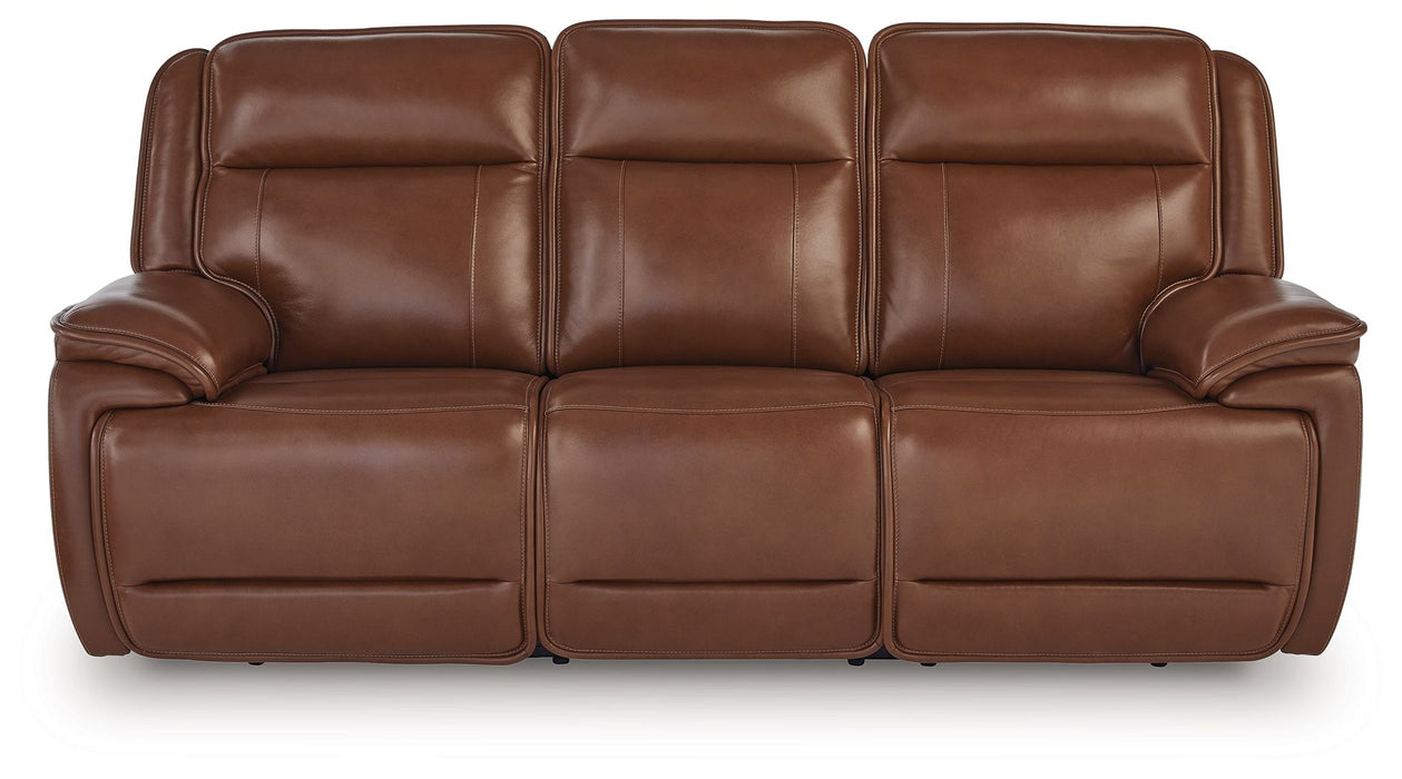 Healy Pier - Chocolate - Power Reclining Sofa / Adj Headrest - Tallahassee Discount Furniture (FL)