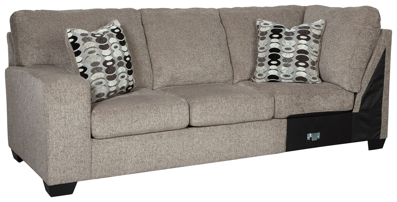 Ballinasloe - Platinum - LAF Sofa - Tallahassee Discount Furniture (FL)