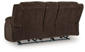 Free Wake - Double Relcining Power Loveseat With Console - Chocolate - Tallahassee Discount Furniture (FL)