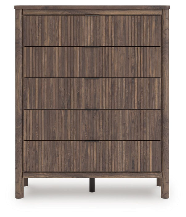 Pamytta - Brown - Five Drawer Wide Chest - Tallahassee Discount Furniture (FL)