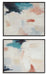Caldish - Blue / White / Pink - Wall Art Set (Set of 2) - Tallahassee Discount Furniture (FL)