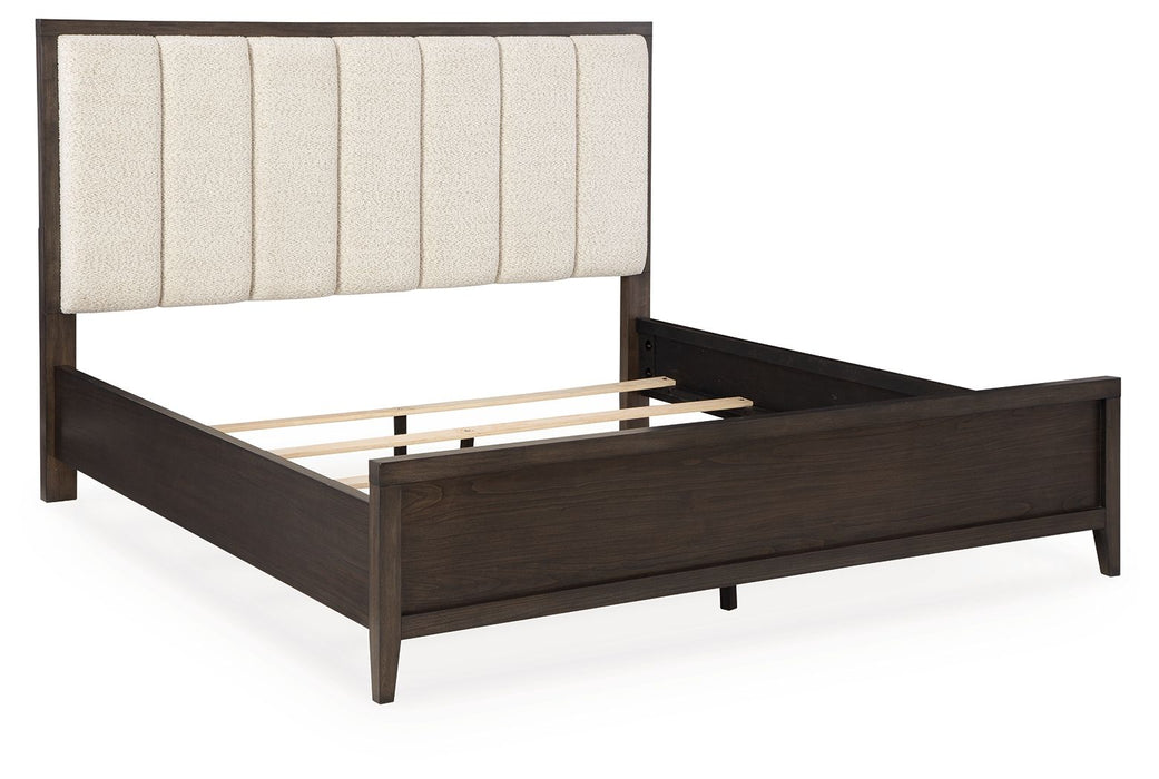 Westonfort - California King Upholstered Panel Bed - Espresso