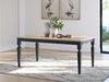 Brenkerton - Grayish Brown / Black - Rectangular Dining Room Table - Tallahassee Discount Furniture (FL)