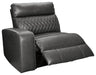 Samperstone - Gray - LAF Zero Wall Power Recliner - Tallahassee Discount Furniture (FL)