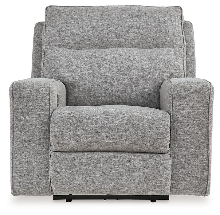 Biscoe - Pewter - Power Recliner /Adj Headrest - Tallahassee Discount Furniture (FL)