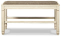 Bolanburg - DBL Counter UPH Bench  - Beige - Tallahassee Discount Furniture (FL)