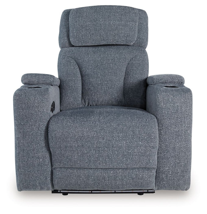 Studio Cave - Steel - Power Recliner - Tallahassee Discount Furniture (FL)