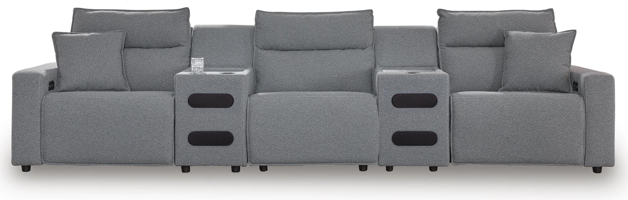 Modmax II - Reclining Sectional - Salt And Pepper - Tallahassee Discount Furniture (FL)
