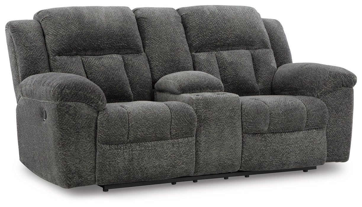 Frohn - Dbl Reclining Loveseat With Console - Tallahassee Discount Furniture (FL)