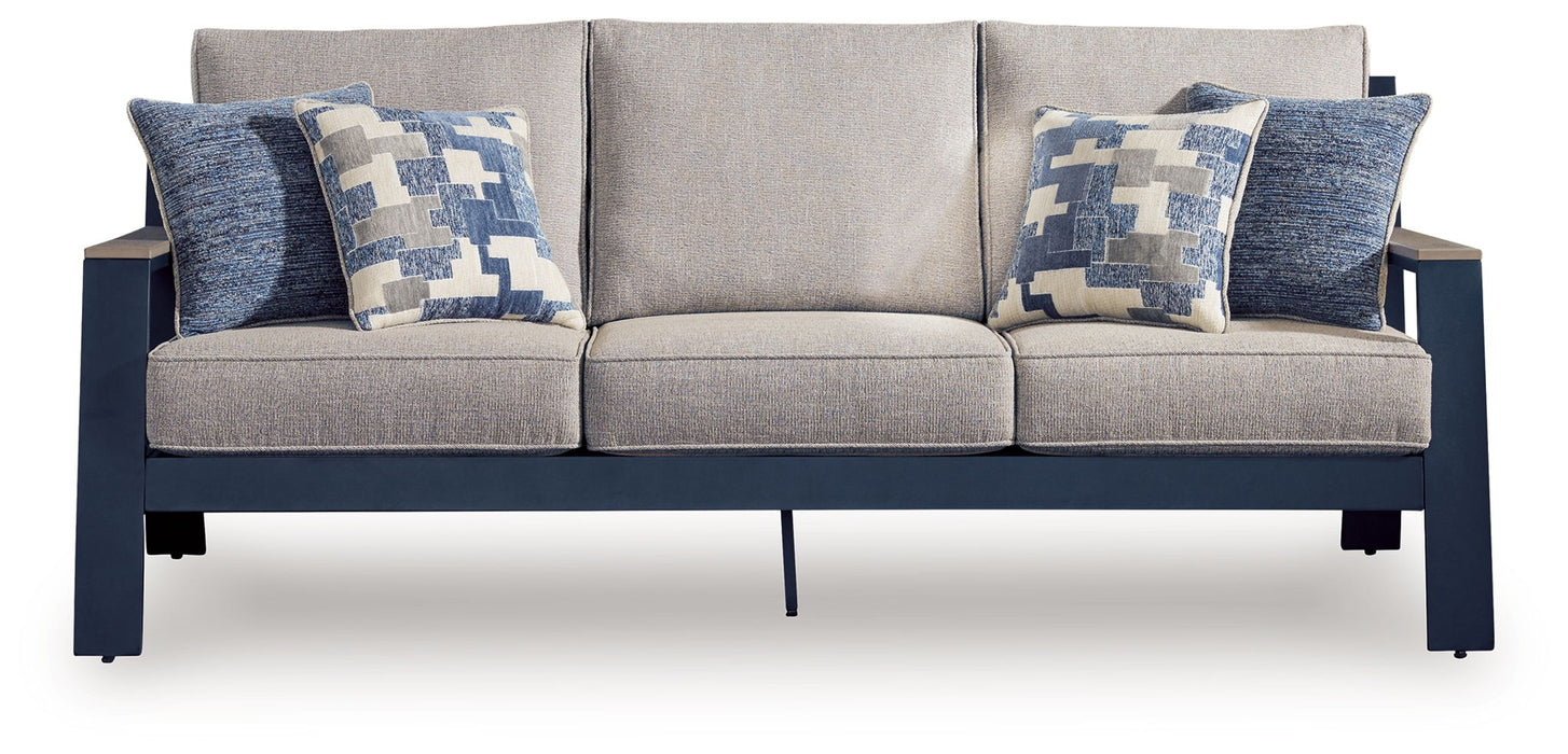 East Beach - Sofa With Cushion - Blue - Tallahassee Discount Furniture (FL)