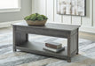 Freedan - 3 Pc. - Coffee Table, 2 End Tables - Grayish Brown - Tallahassee Discount Furniture (FL)