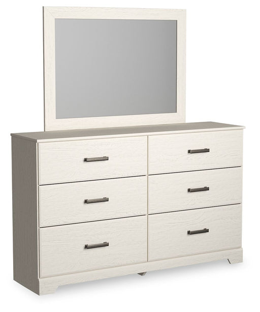Stelsie - Dresser, Mirror - White - Tallahassee Discount Furniture (FL)