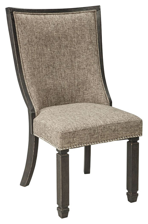 Tyler Creek - Black / Grayish Brown - Dining UPH Side Chair (Set of 2) - Framed Back - Tallahassee Discount Furniture (FL)