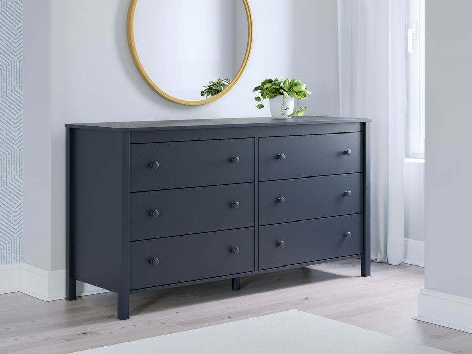 Simmenfort - Navy Blue - Six Drawer Dresser - Tallahassee Discount Furniture (FL)