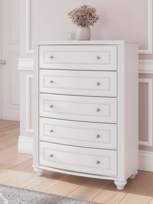 Kozlani - Five Drawer Chest - White - Tallahassee Discount Furniture (FL)