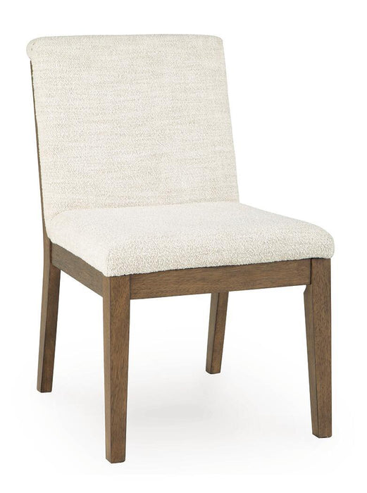 Marxmore - Dining Upholstered Side Chair (Set of 2) - Beige / Brown - Tallahassee Discount Furniture (FL)
