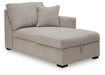 ModMax Luxe - RAF Corner Chaise With Storage - Flint - Tallahassee Discount Furniture (FL)