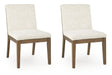 Marxmore - Dining Upholstered Side Chair (Set of 2) - Beige / Brown - Tallahassee Discount Furniture (FL)