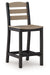 Shoreline Beach - Outdoor Counter Table And 2 Barstools (Set of 3) - Black / Beige - Tallahassee Discount Furniture (FL)