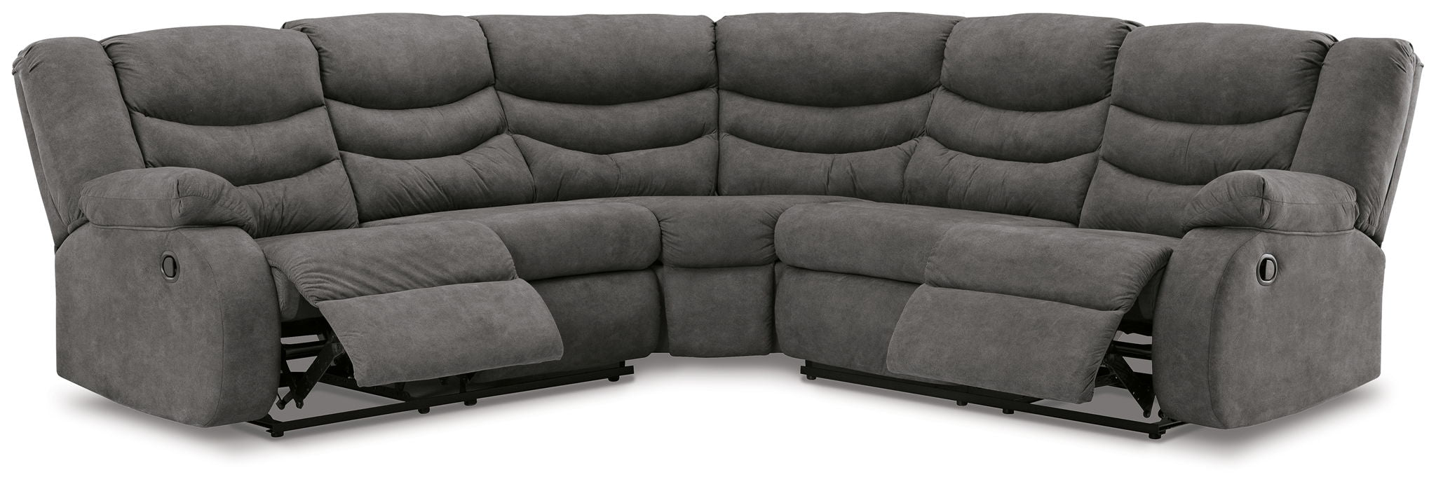 Partymate - Reclining Sectional - Tallahassee Discount Furniture (FL)