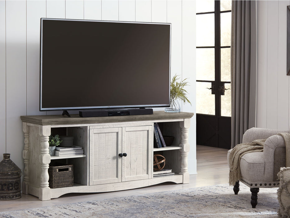 Havalance - Extra Large TV Stand - 2 Doors - Brown / Beige - Tallahassee Discount Furniture (FL)