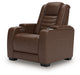 High Impact - Power Recliner / Adj Headrest - Tobacco - Tallahassee Discount Furniture (FL)