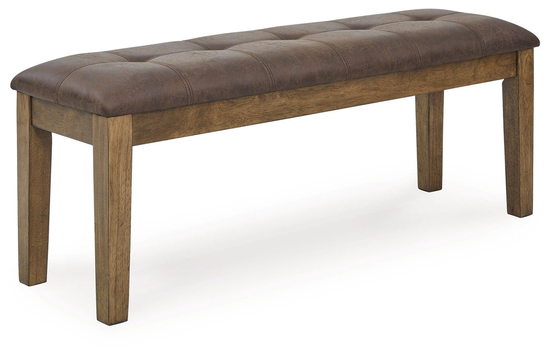 Urbinforte - Large Upholstered Dining Room Bench - Light Brown - Tallahassee Discount Furniture (FL)