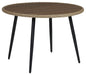 Amaris - Brown / Black - Round Dining Table - Tallahassee Discount Furniture (FL)