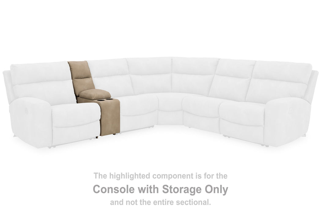 Next-gen Durapella - Sand - Console With Storage - Tallahassee Discount Furniture (FL)