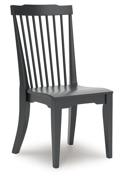 Brenkerton - Black - Dining Room Side Chair (Set of 2) - Tallahassee Discount Furniture (FL)