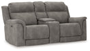 Next-Gen Durapella - Reclining Power Loveseat With Console - Tallahassee Discount Furniture (FL)