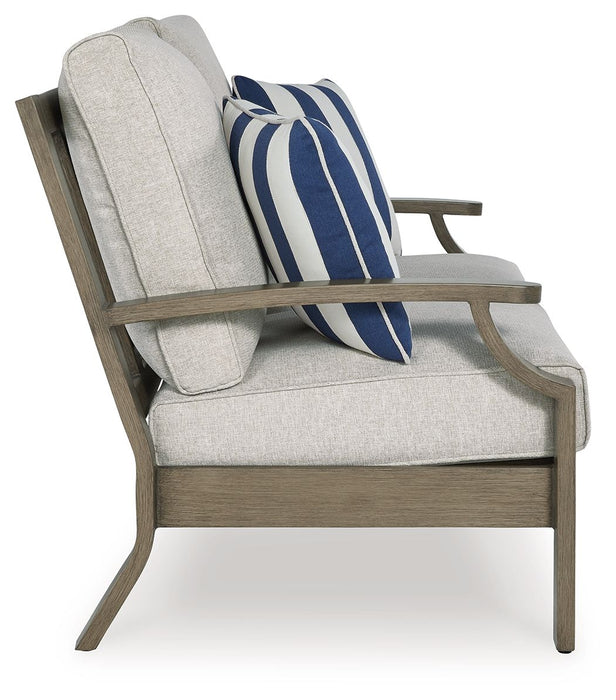 Rainier Ranch - Brown / Beige - Loveseat With Cushion - Tallahassee Discount Furniture (FL)