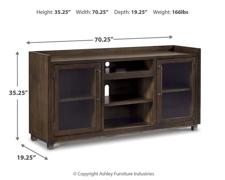 Starmore - XL TV Stand w/Fireplace Option - Brown - Tallahassee Discount Furniture (FL)