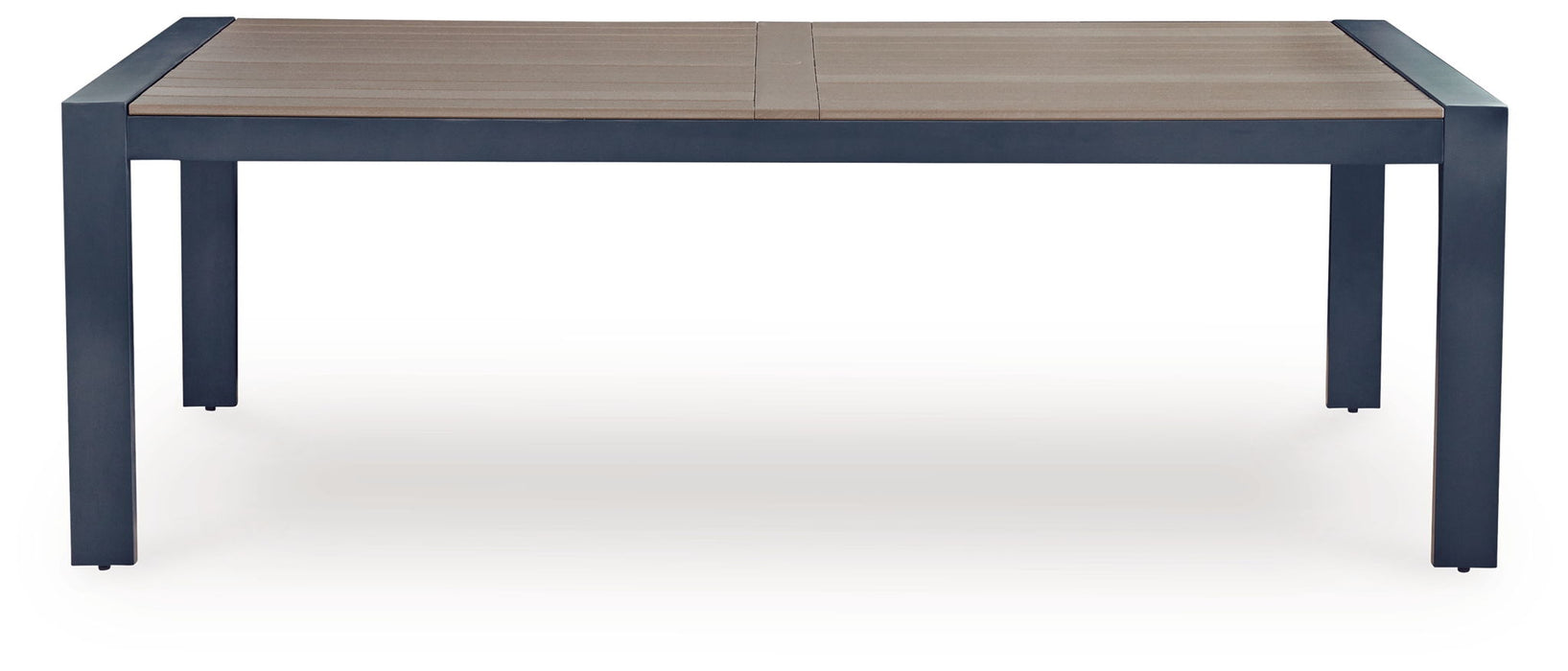 East Beach - Rectangular Dining Table With Umbrella Option - Blue - Tallahassee Discount Furniture (FL)