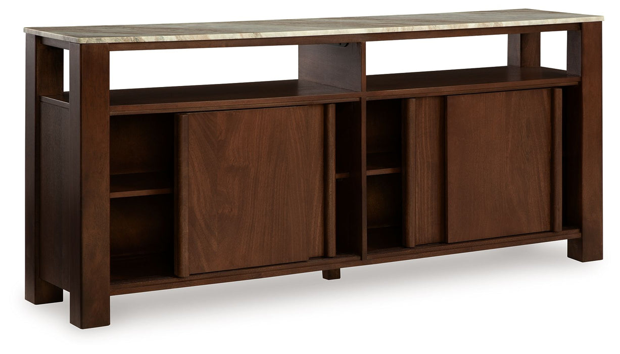 Tobinville - Dark Brown - Accent Cabinet - Tallahassee Discount Furniture (FL)