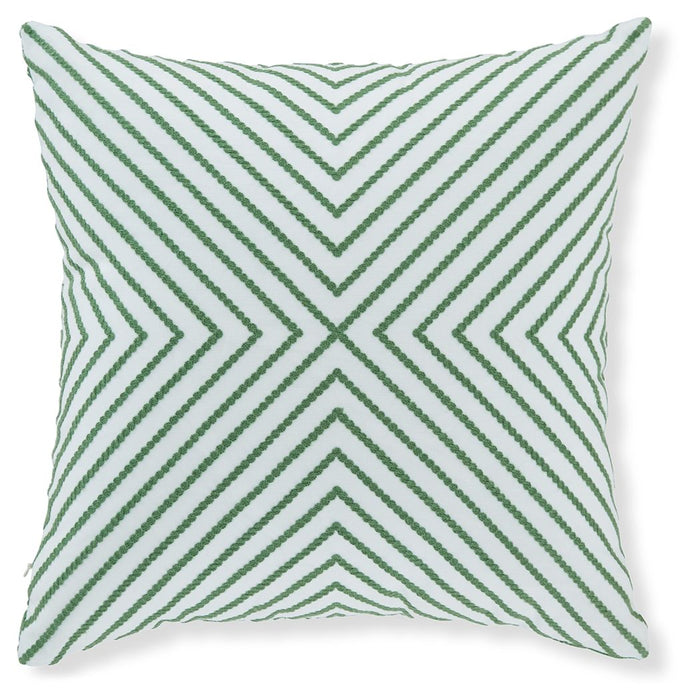 Bellvale - Green / White - Pillow (Set of 4) - Tallahassee Discount Furniture (FL)