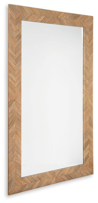 Waylane - Brown - Floor Mirror - Tallahassee Discount Furniture (FL)