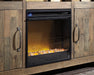 Entertainment Accessories - Fireplace Insert Glass/Stone - Black - Tallahassee Discount Furniture (FL)