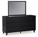 Danziar - Black - Dresser And Mirror - Tallahassee Discount Furniture (FL)