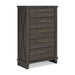 Vonitta Bay - Five Drawer Chest - Dark Brown - Tallahassee Discount Furniture (FL)