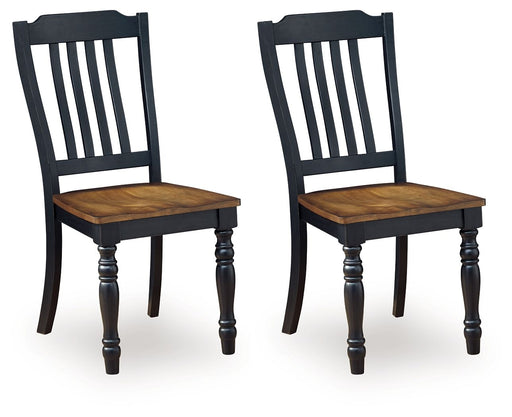 Clorazi - Dining Room Side Chair (Set of 2) - Black / Brown - Tallahassee Discount Furniture (FL)