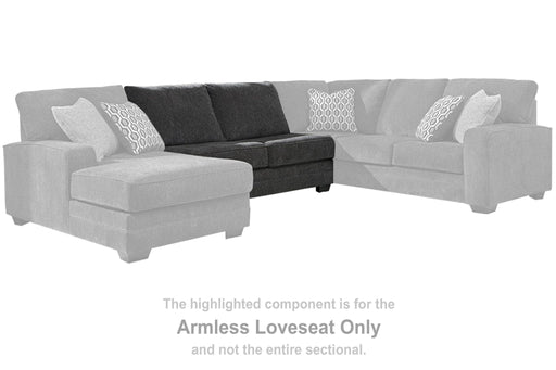 Tracling - Armless Loveseat - Slate - Tallahassee Discount Furniture (FL)