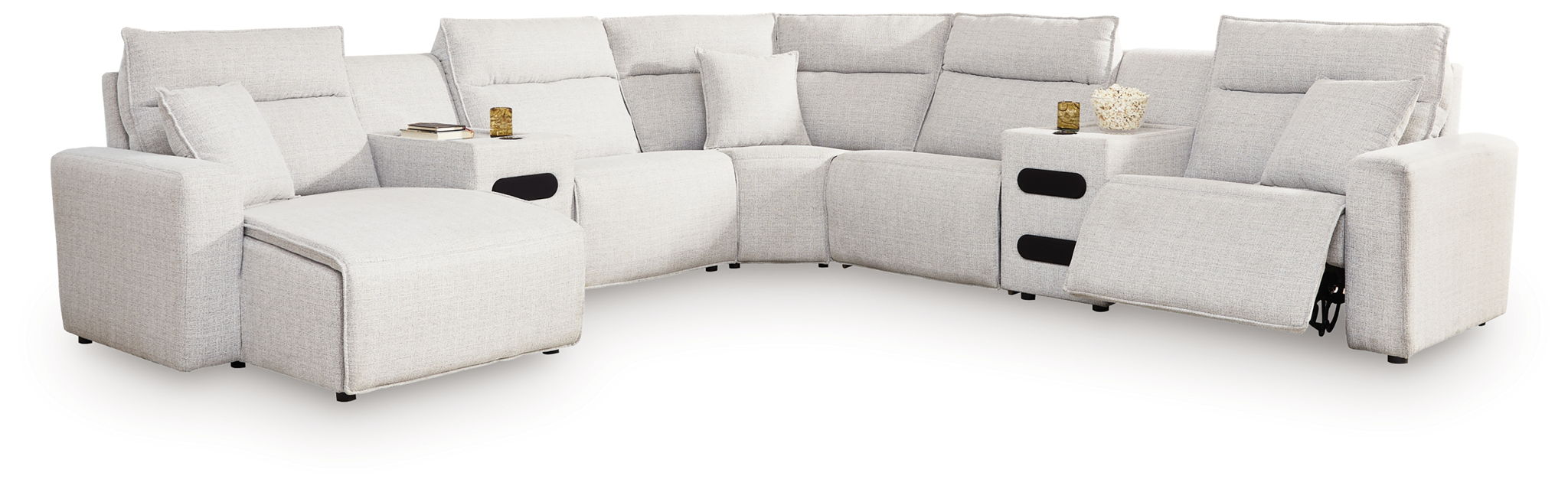 Modmax II - Reclining Sectional - Stone - Tallahassee Discount Furniture (FL)