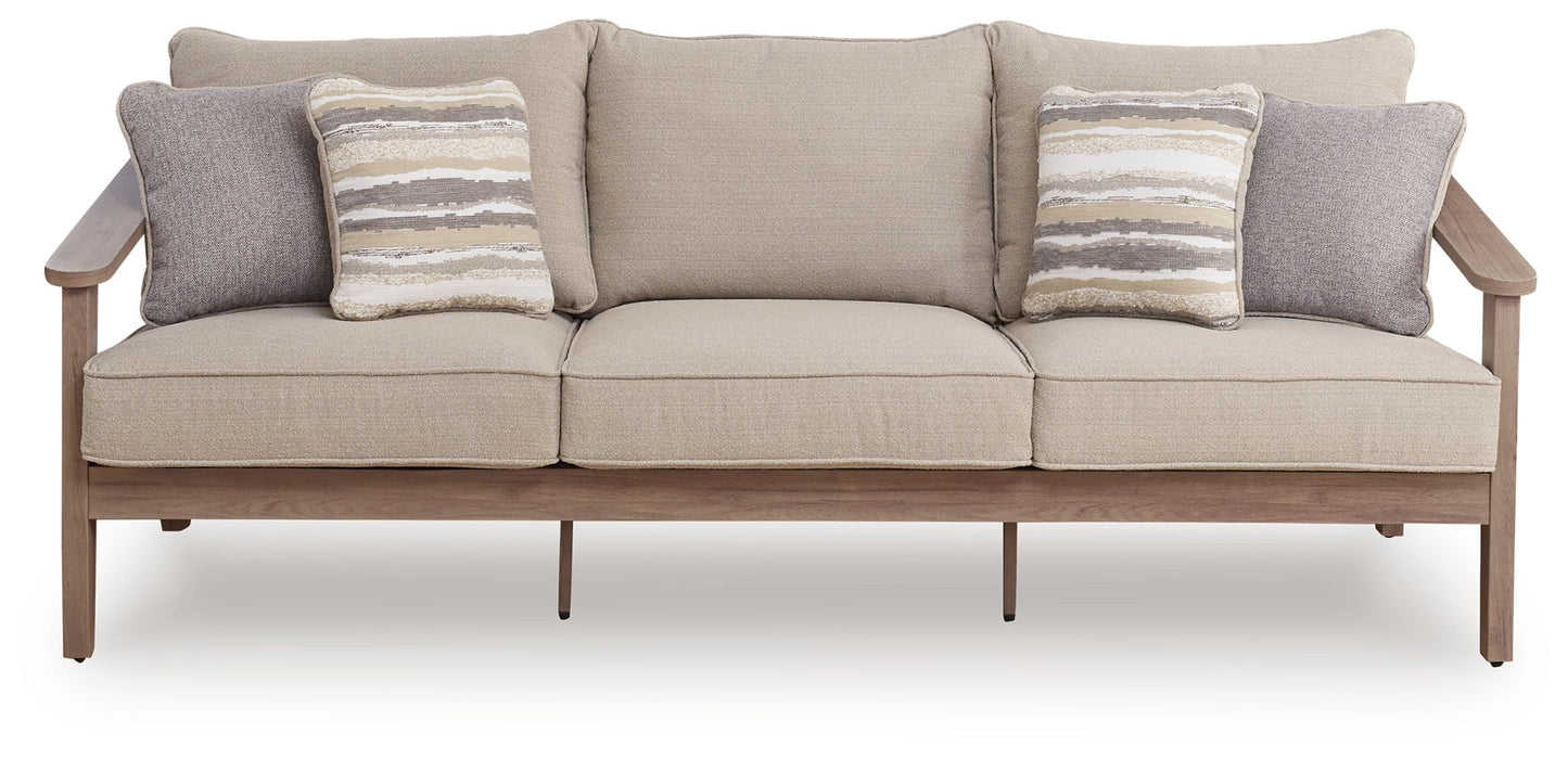 Harmony Headlands - Sofa With Cushion - Natural / Gray - Tallahassee Discount Furniture (FL)